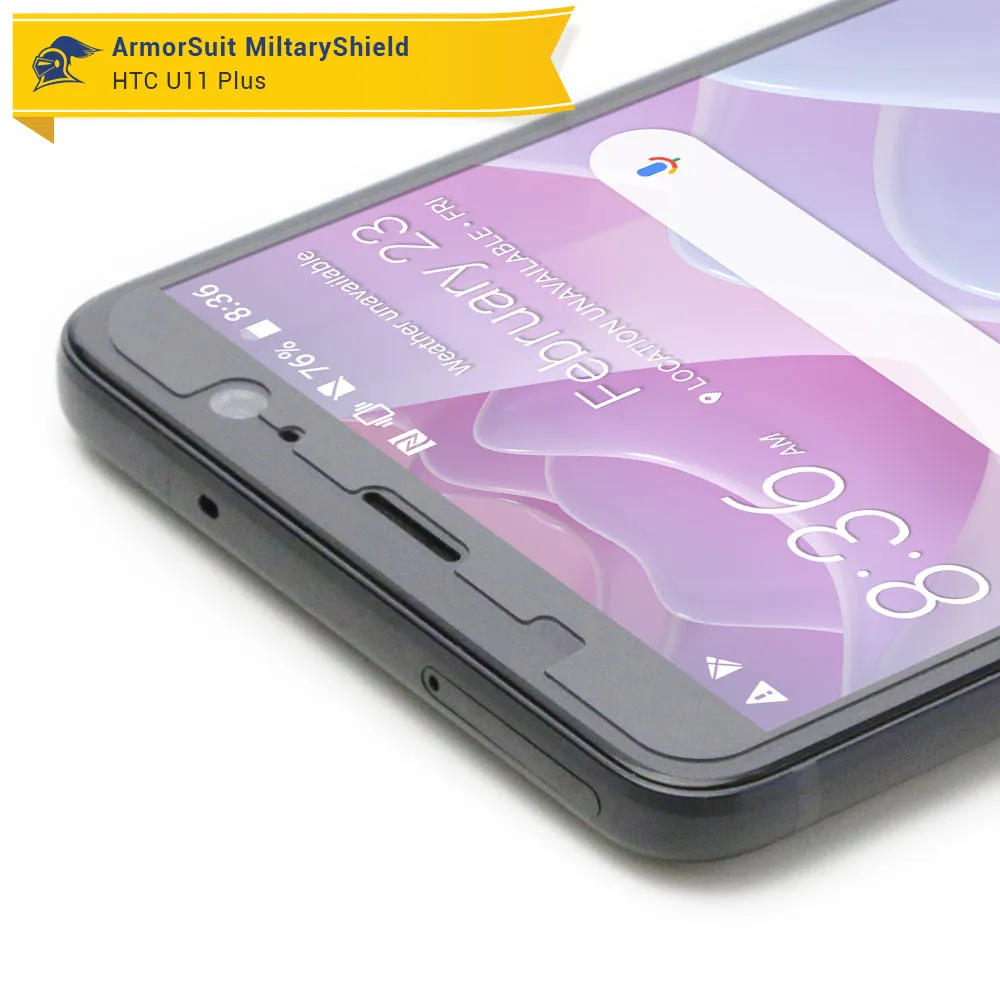 [2-Pack] HTC U11 Plus Matte Case Friendly Screen Protector