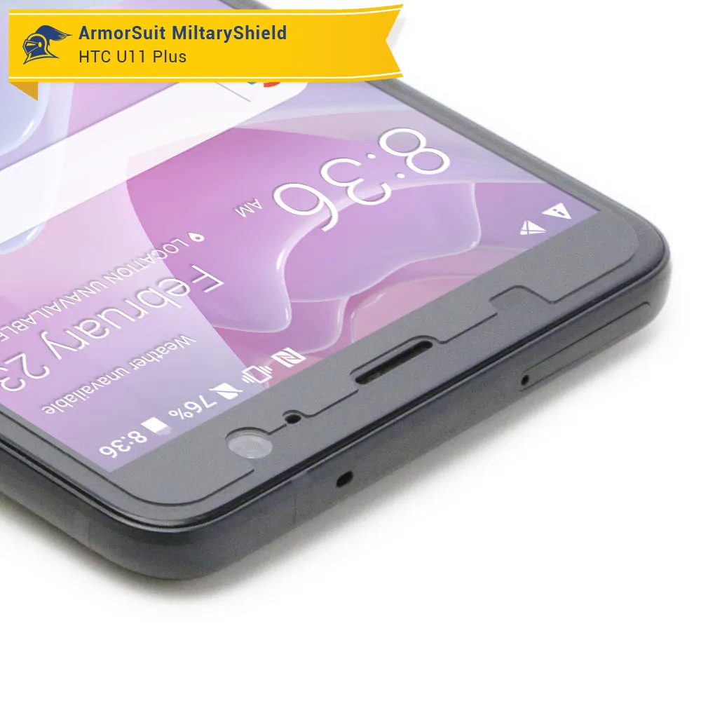 [2-Pack] HTC U11 Plus Matte Case Friendly Screen Protector