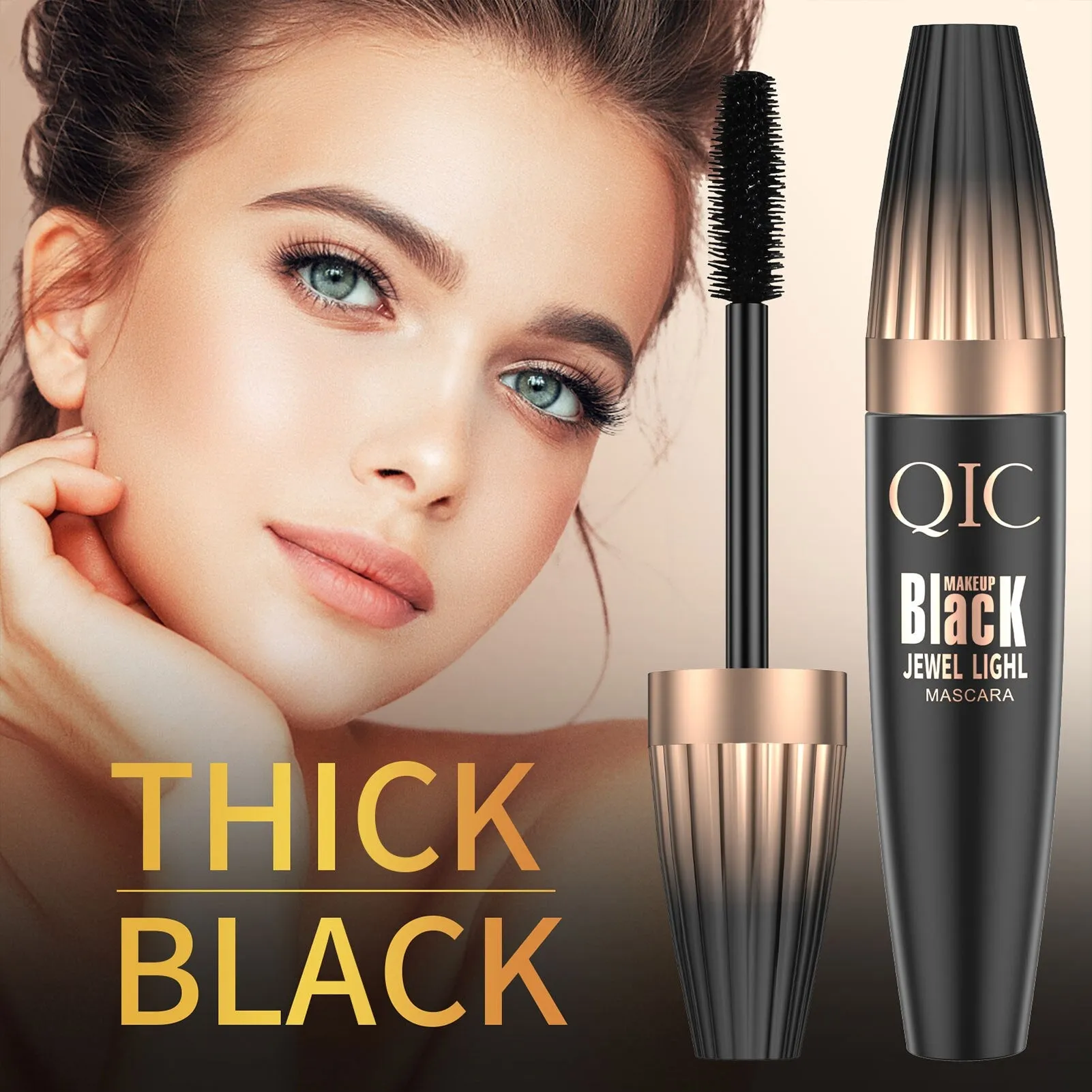 4D Silk Fiber Lash Mascara Volume Booster Lash Primer Mascara Lash Primer Eyeliner Mascara For Lifting Curling Multiplying