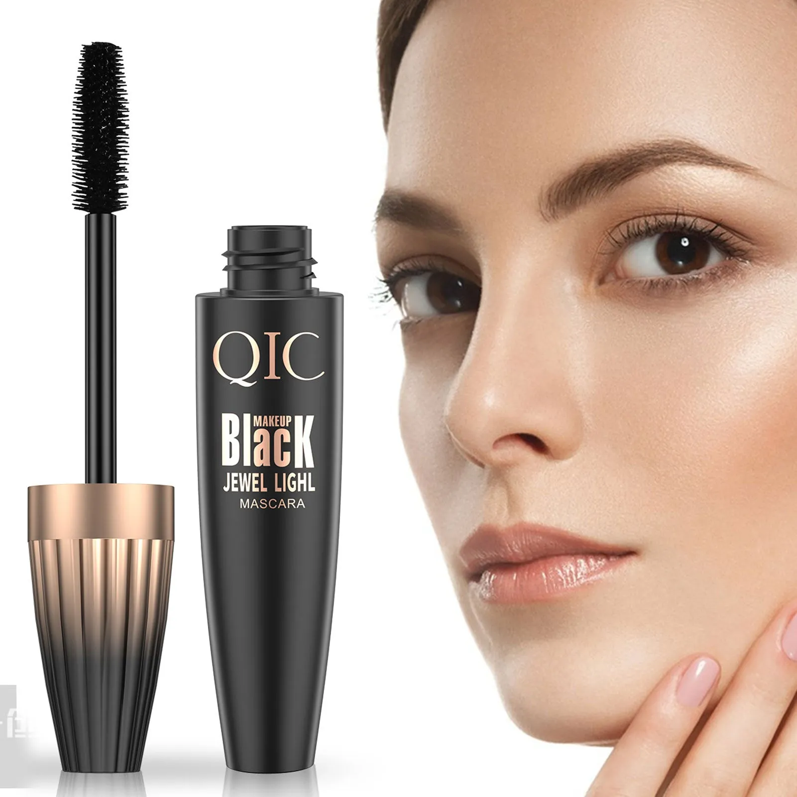 4D Silk Fiber Lash Mascara Volume Booster Lash Primer Mascara Lash Primer Eyeliner Mascara For Lifting Curling Multiplying