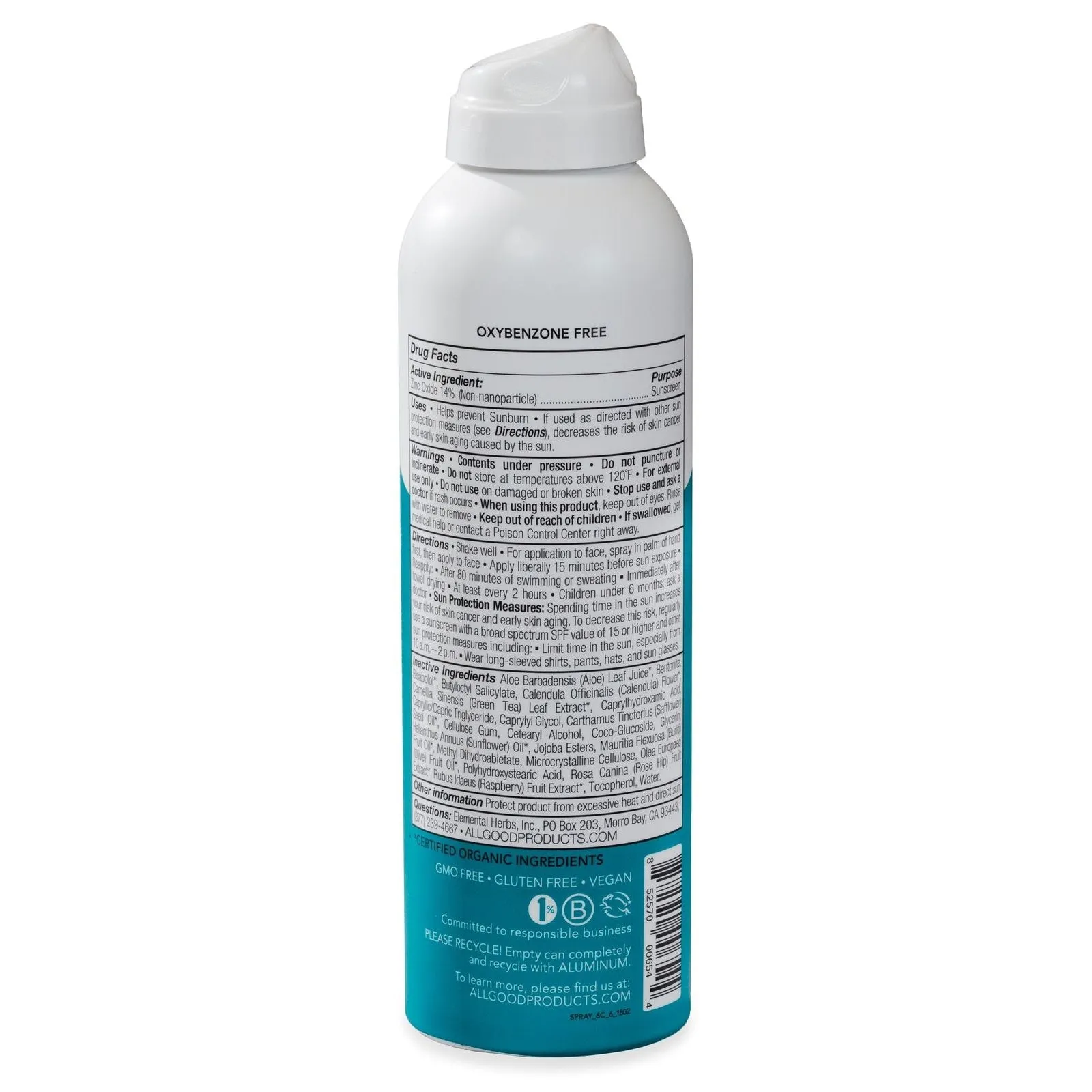 All Good Sport Sunscreen Spray