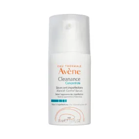 Avene Cleanance Concentrate Blemish Control Serum, clarifying water-gel, fragrance and silicone free, For acne-prone skin, airless pump, 1 fl. oz.