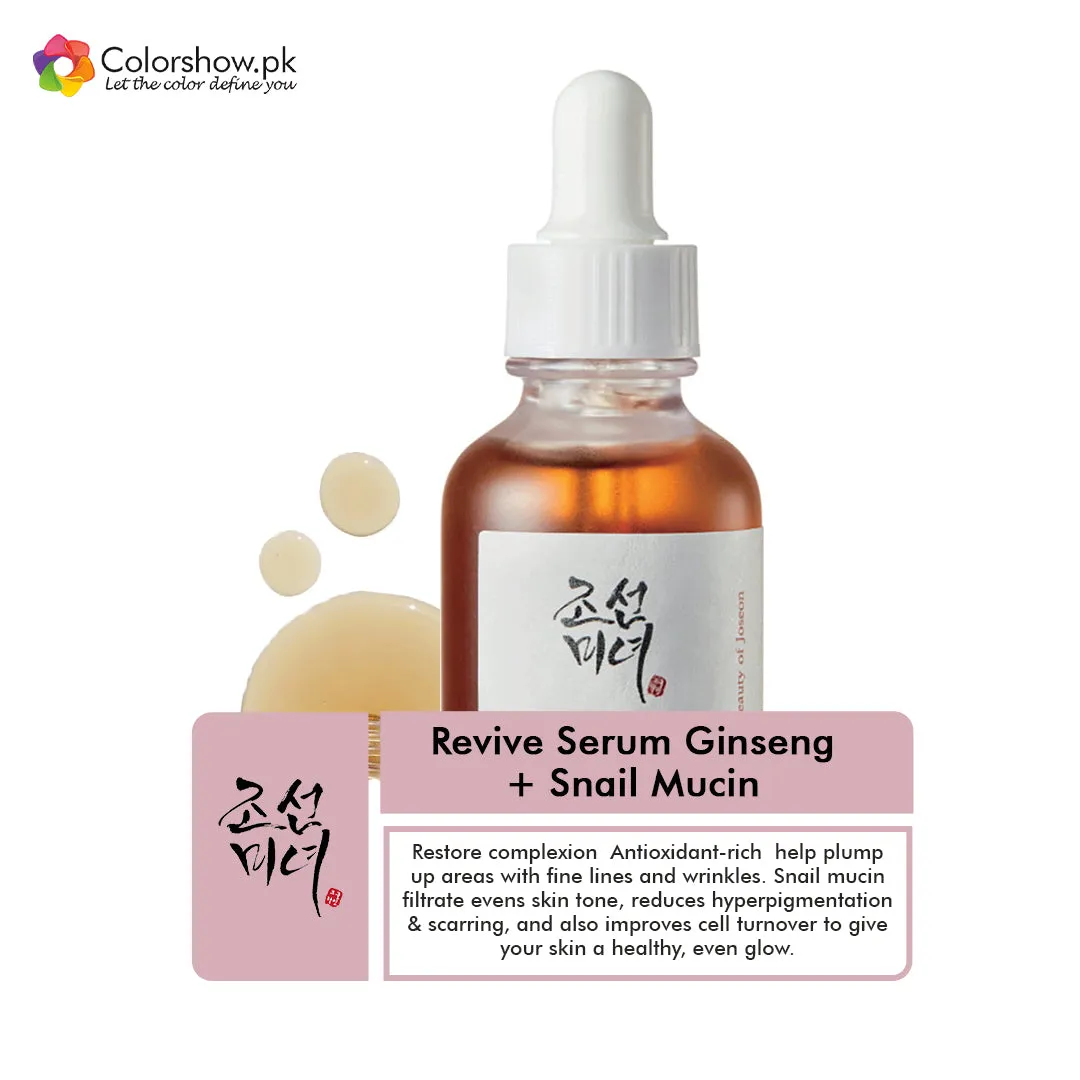 BEAUTY OF JOSEON Revive Serum Ginseng   Snail Mucin