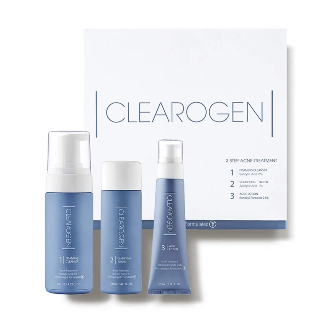 CLEAROGEN | 3 Step Acne Treatment (Benzoyl)