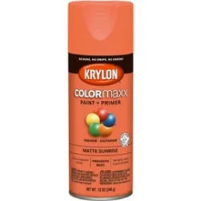 COLORmaxx Spray Paint   Primer, Matte Sunrise, 12-oz.