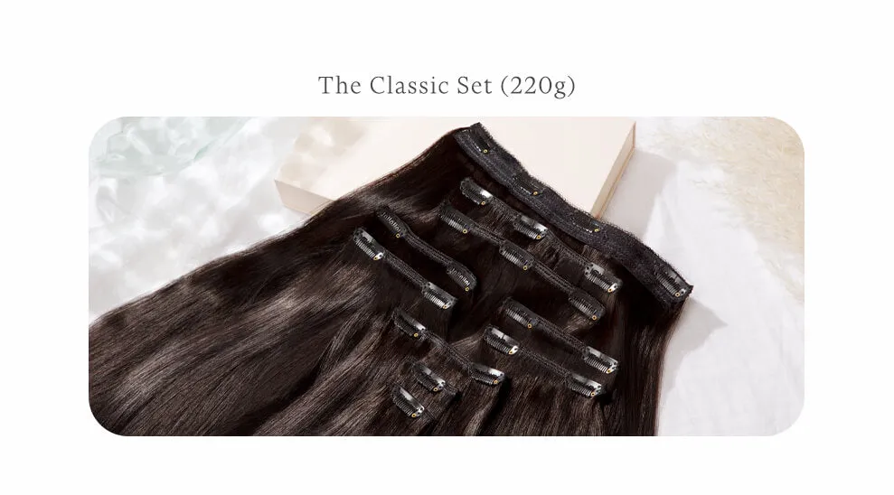 Dark Sandy Blonde, 20" Classic Clip-In Hair Extensions, #10 | 220g