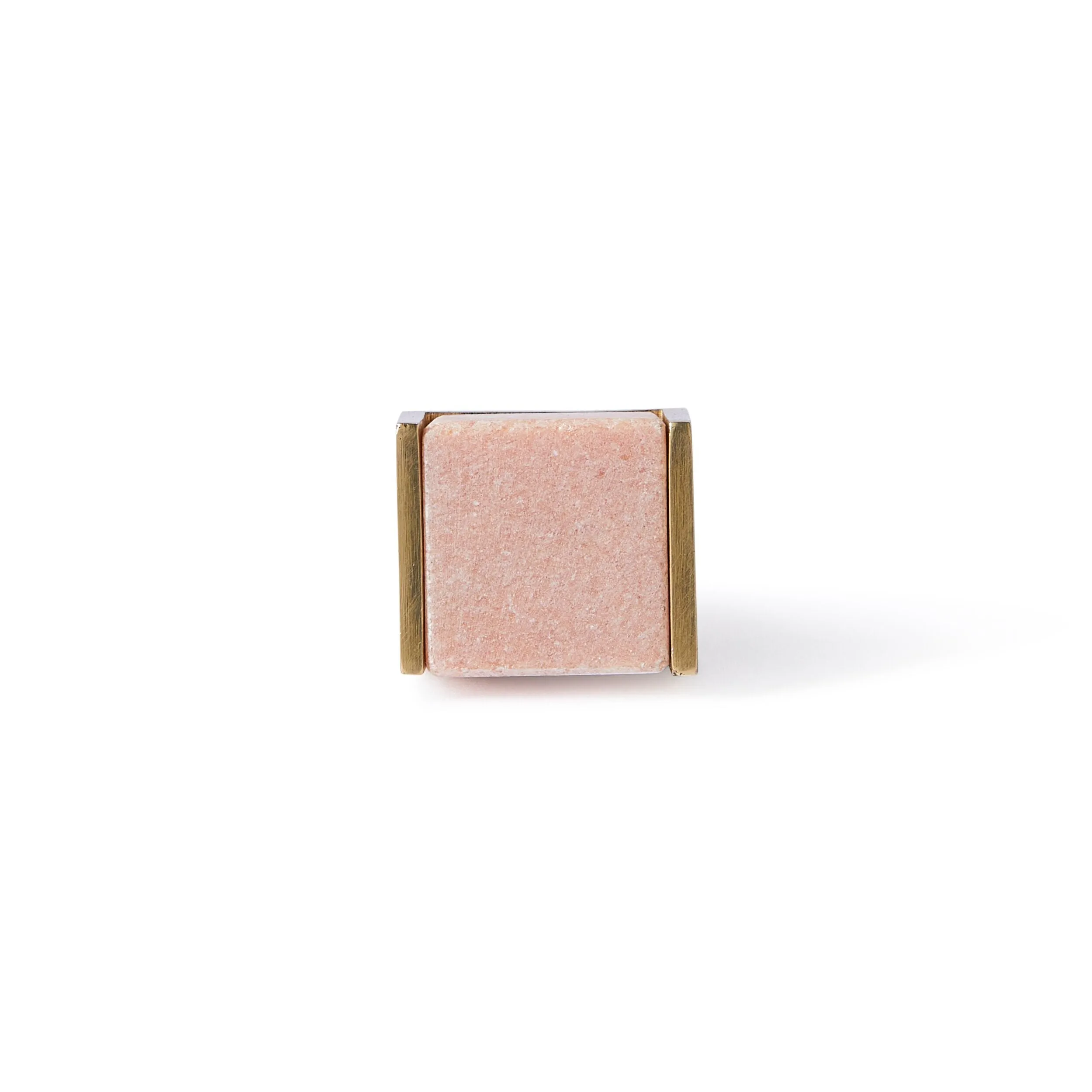 Dax Blush Cube Knob with Trim 2.9cm