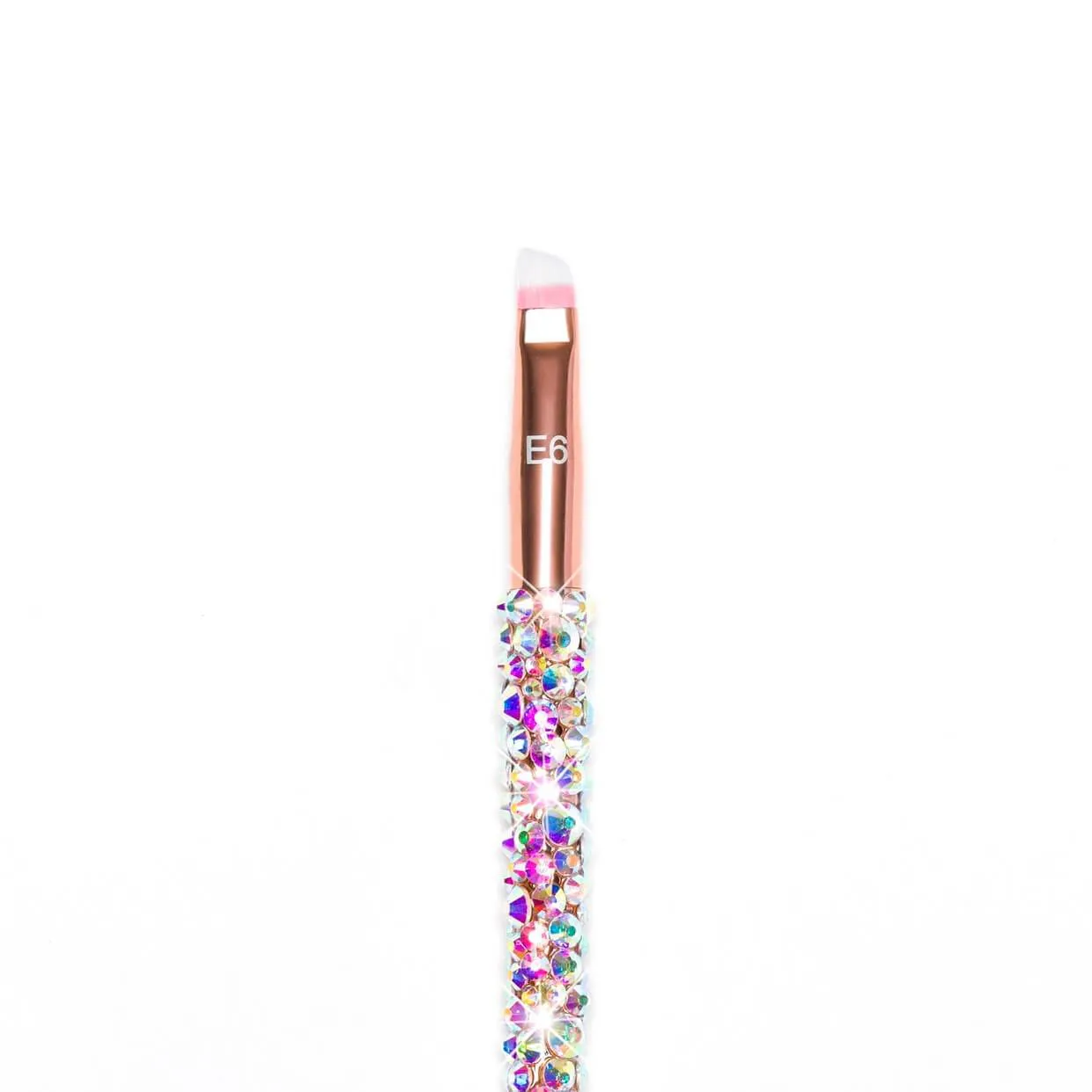 E6 - Angled Liner & Brow Brush (Rose Gold)