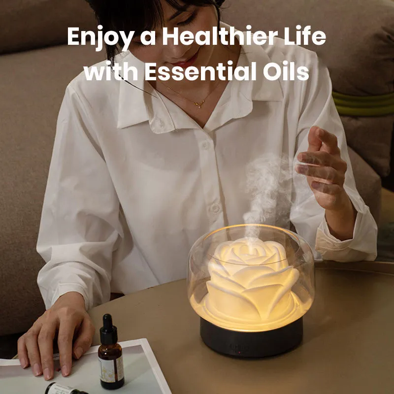 HIVAGI® Ultrasonic Mist Aroma Diffuser with 7 Color Light, 400ml Essential Oil Diffuser for Large Room Big Capacity..