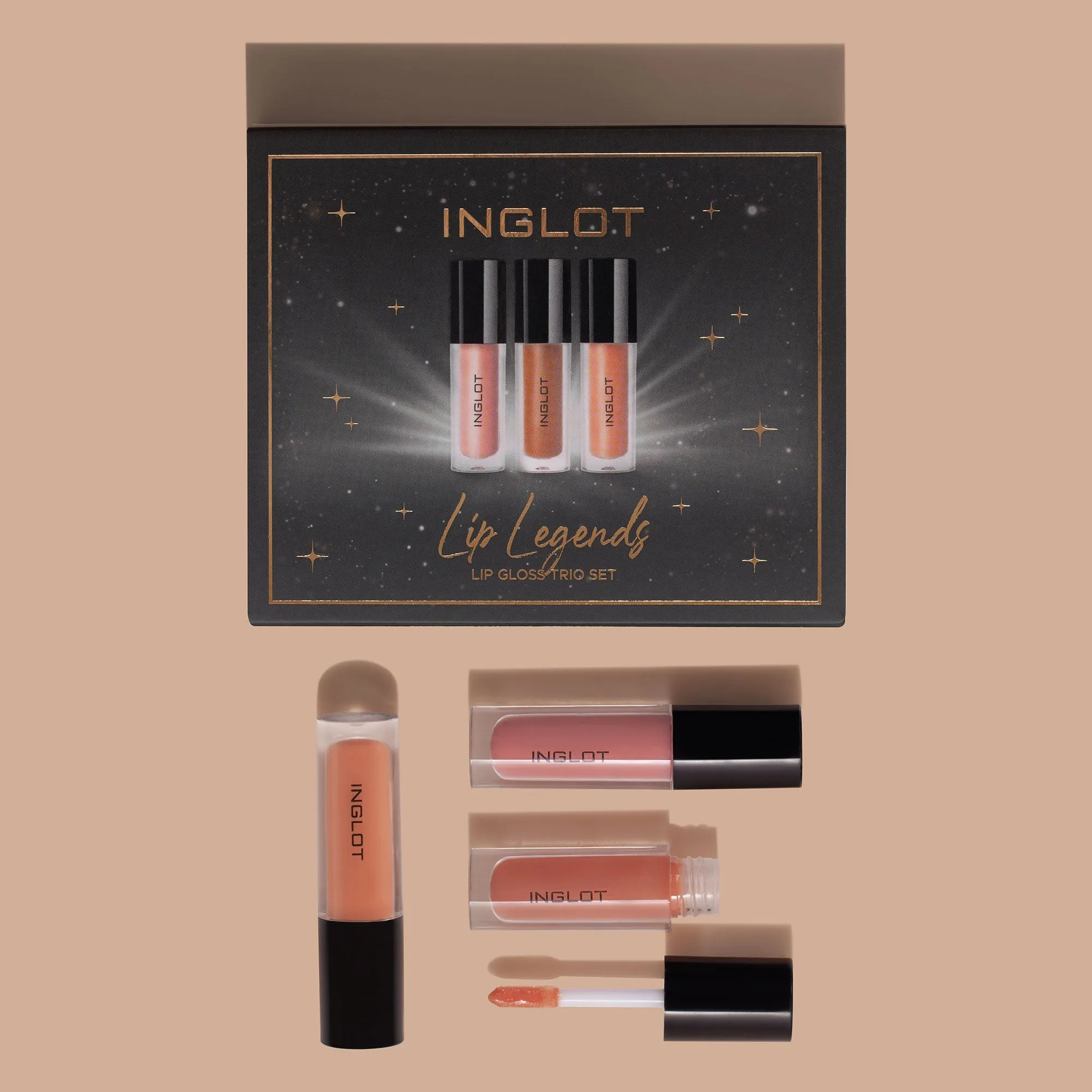 Inglot Lip Legends Lip Gloss Trio Set