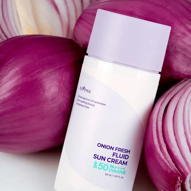 ISNTREE Onion Fresh Fluid Sun Cream SPF 50  PA     UVA/UVB