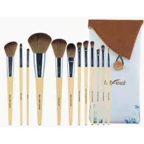 LAFEEL Face and Eye Brush Set with Bag