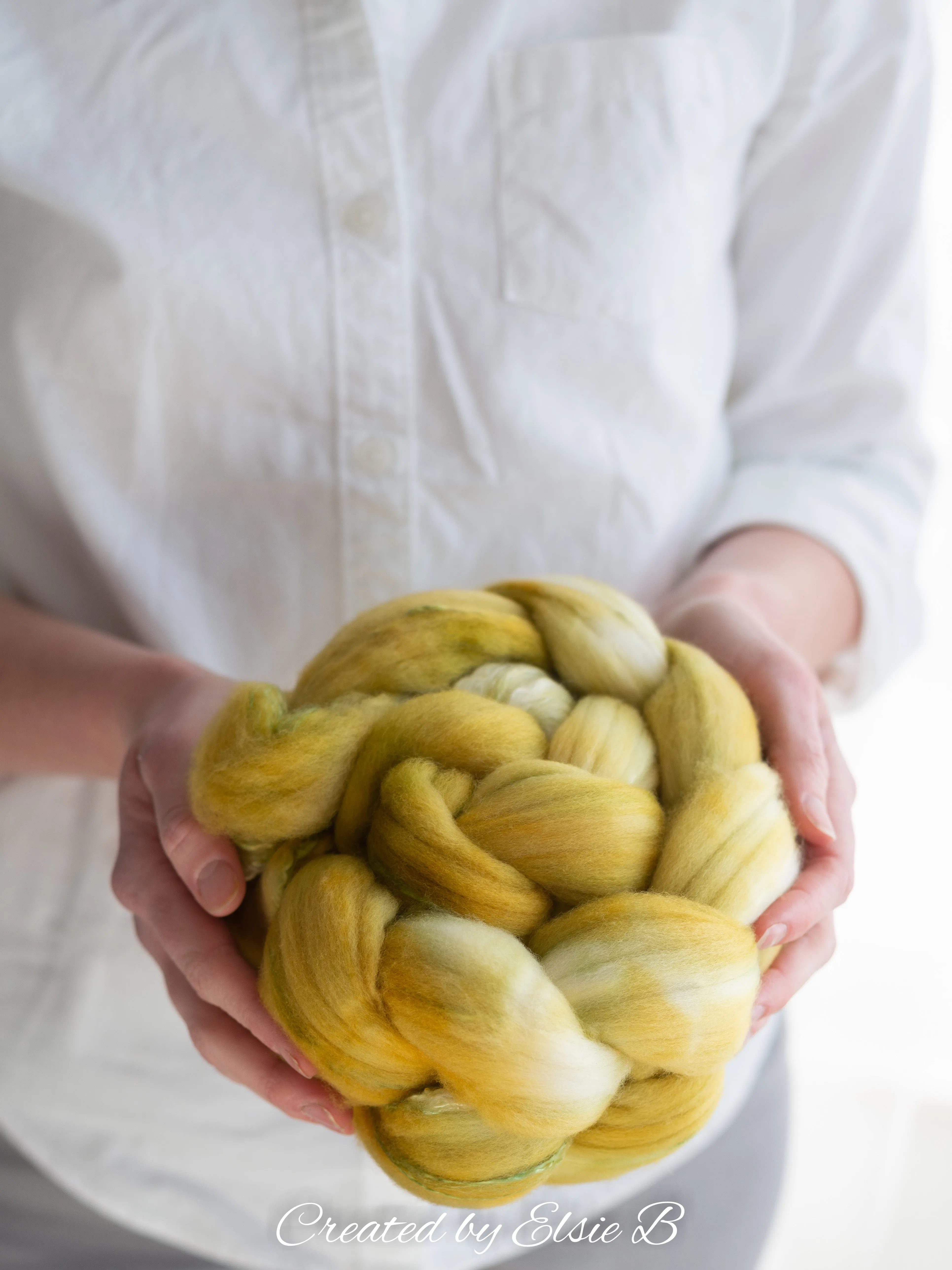 'Lemongrass' Superfine Merino/ Silk 4 oz