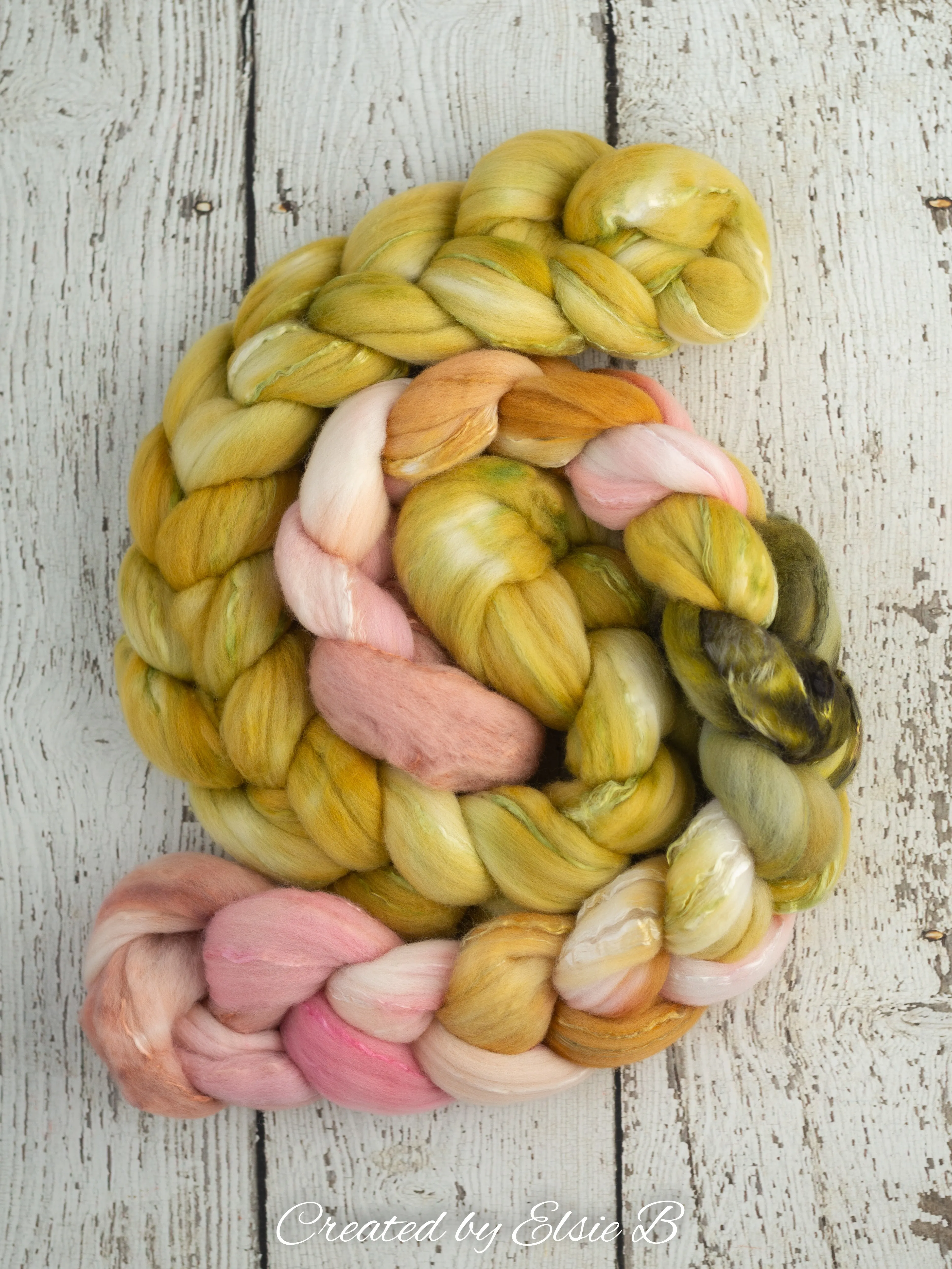 'Lemongrass' Superfine Merino/ Silk 4 oz