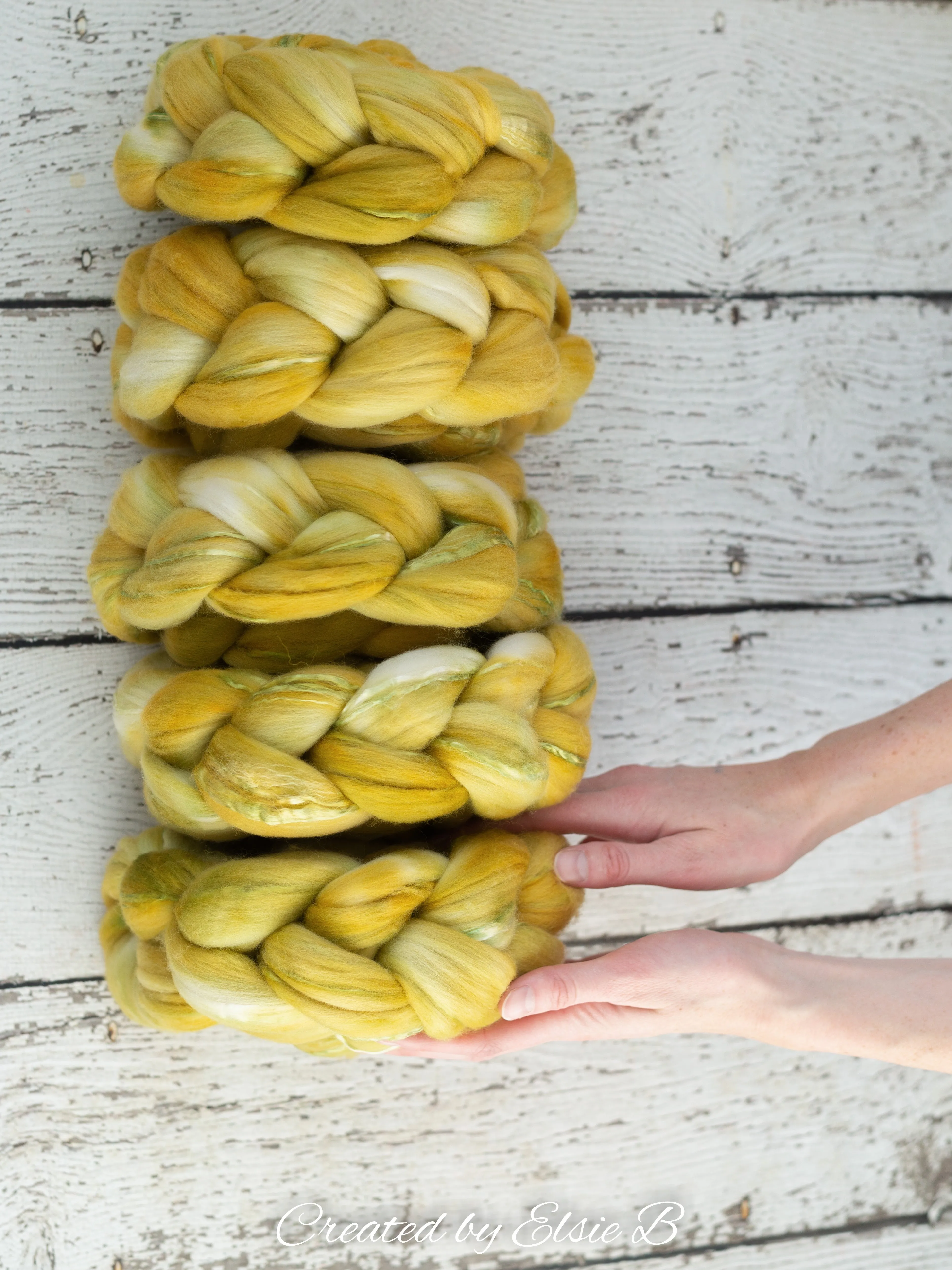 'Lemongrass' Superfine Merino/ Silk 4 oz