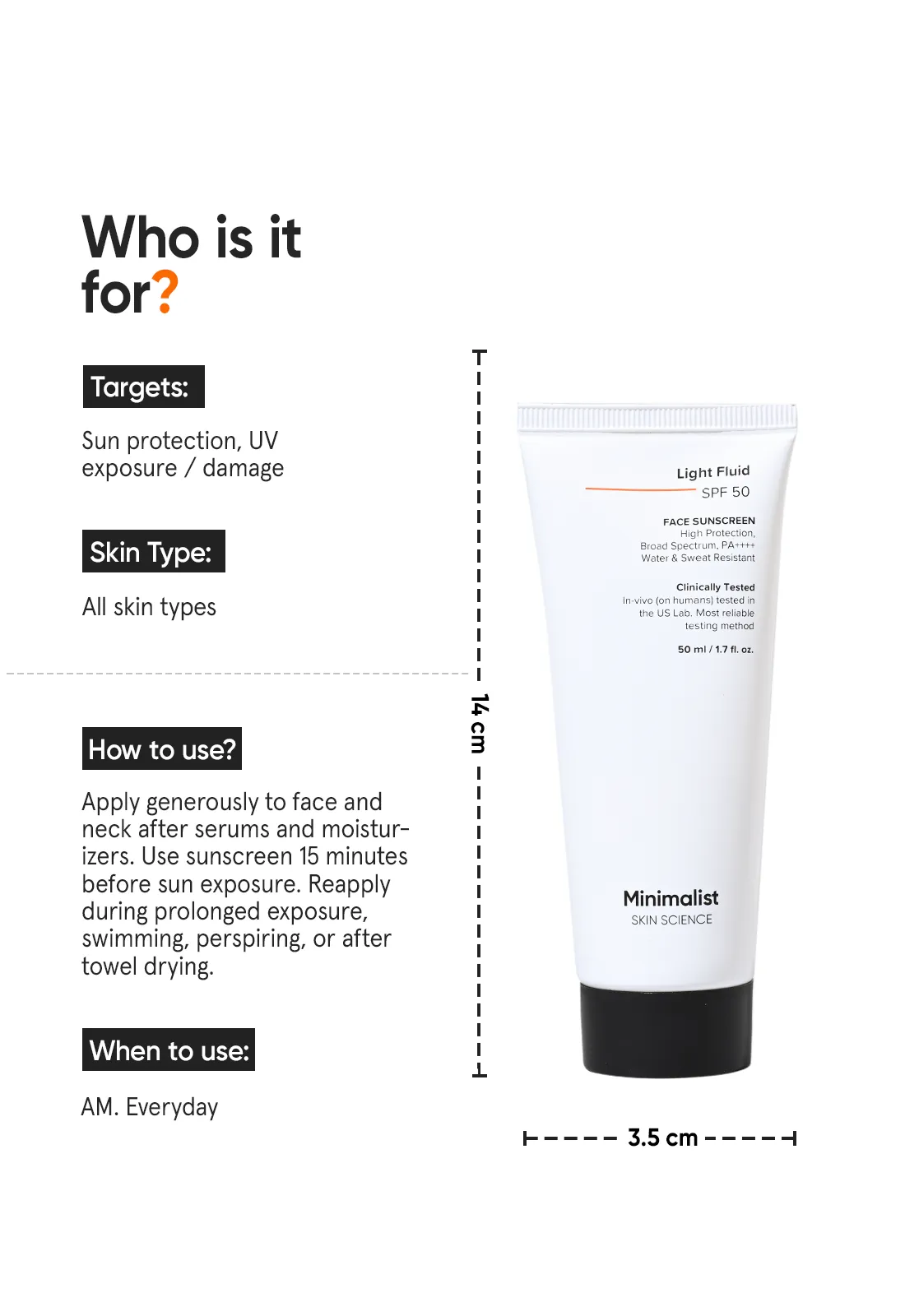 Light Fluid SPF 50 Sunscreen