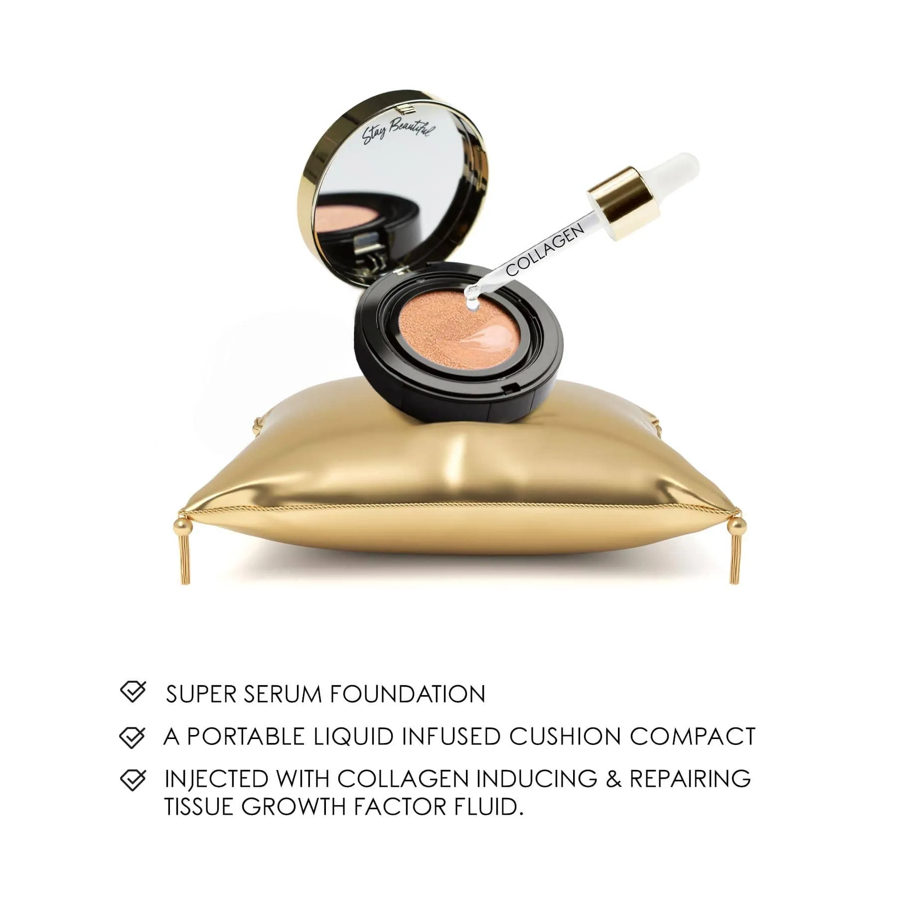 *Limit 3* 10 Collagen Cushion Compact Foundation- Winner Best Foundation - 28. Cocoa