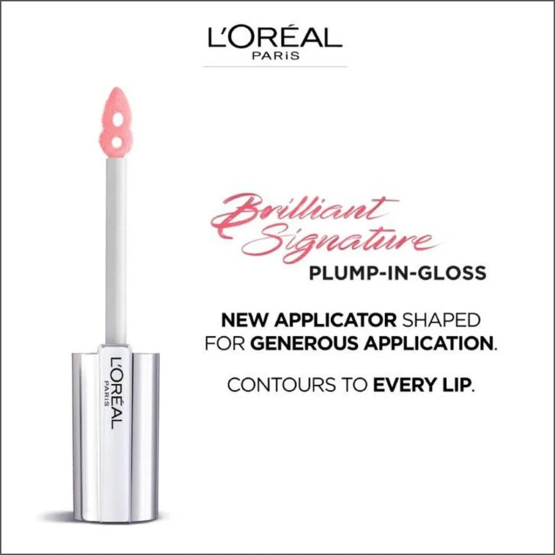 L'Oréal Paris Brilliant Signature Plumping Gloss - 406 I Amplify