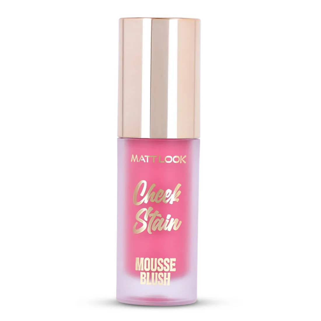 Mattlook Cheek Stain Mousse Blush, Infused with Hyaluronic acid  and Vitamin E, Long lasting formula, Natural Radiant finish