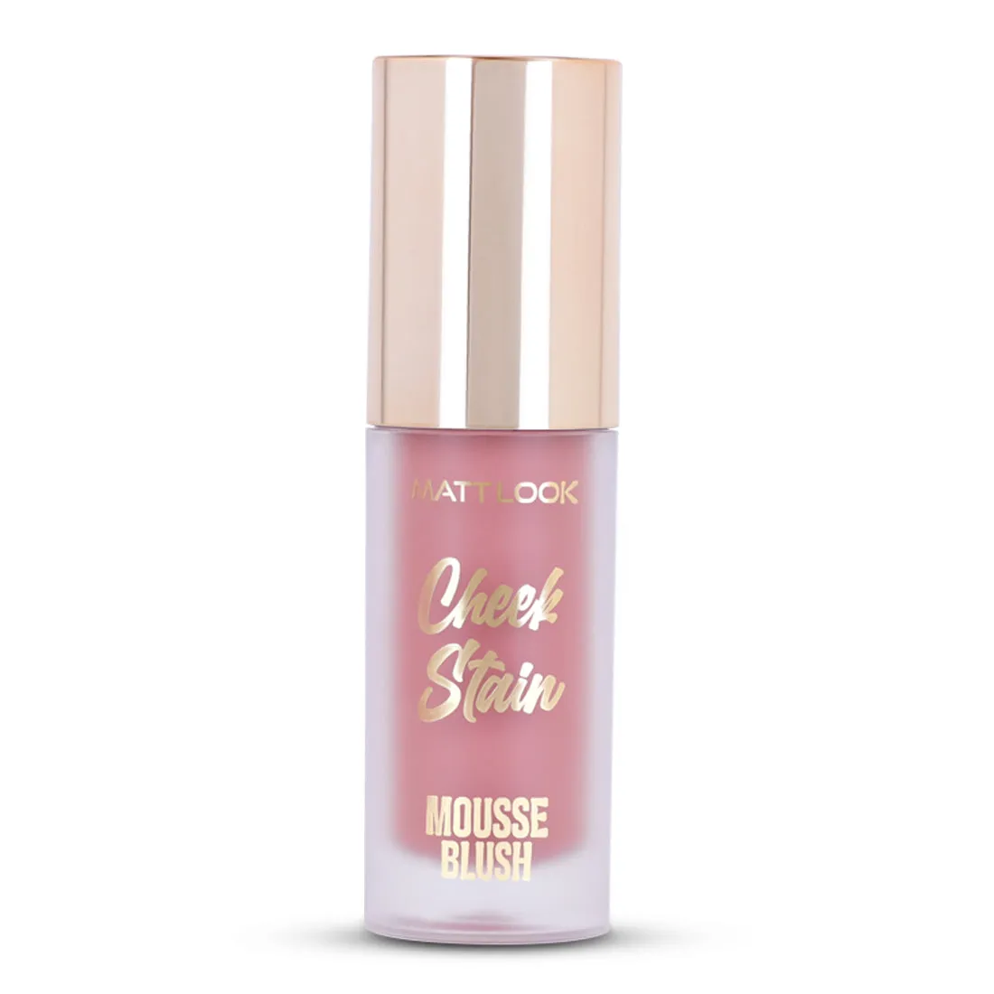 Mattlook Cheek Stain Mousse Blush, Infused with Hyaluronic acid  and Vitamin E, Long lasting formula, Natural Radiant finish