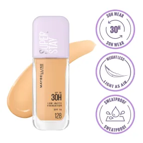 Maybelline New York Super Stay Lumi-Matte Liquid Foundation 30H Longwear yet Light-As-Air, 128, 35ml