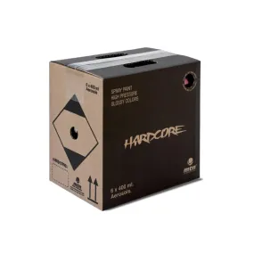 MTN Hardcore Spray Paint 6 Pack - Matte Black