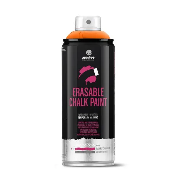 MTN PRO Spray Paint - Erasable Chalk 400ml - Orange