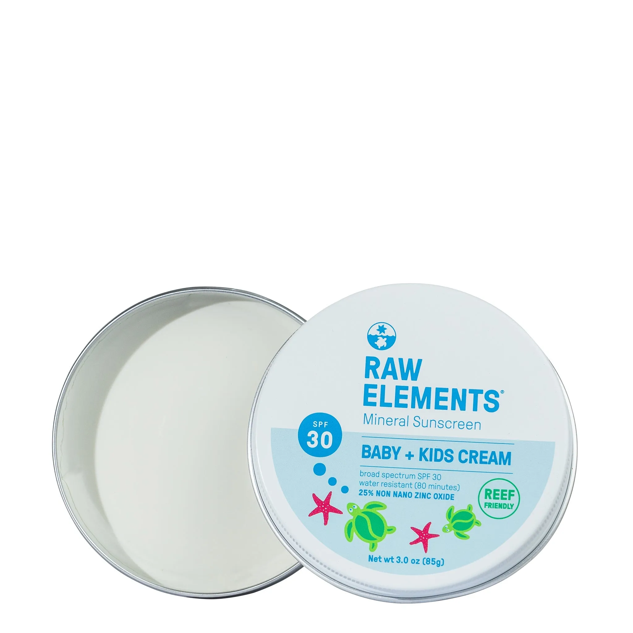 Raw Elements Baby   Kids Tin Sunscreen-SPF 30 