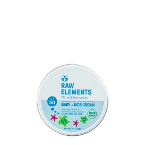 Raw Elements Baby   Kids Tin Sunscreen-SPF 30 