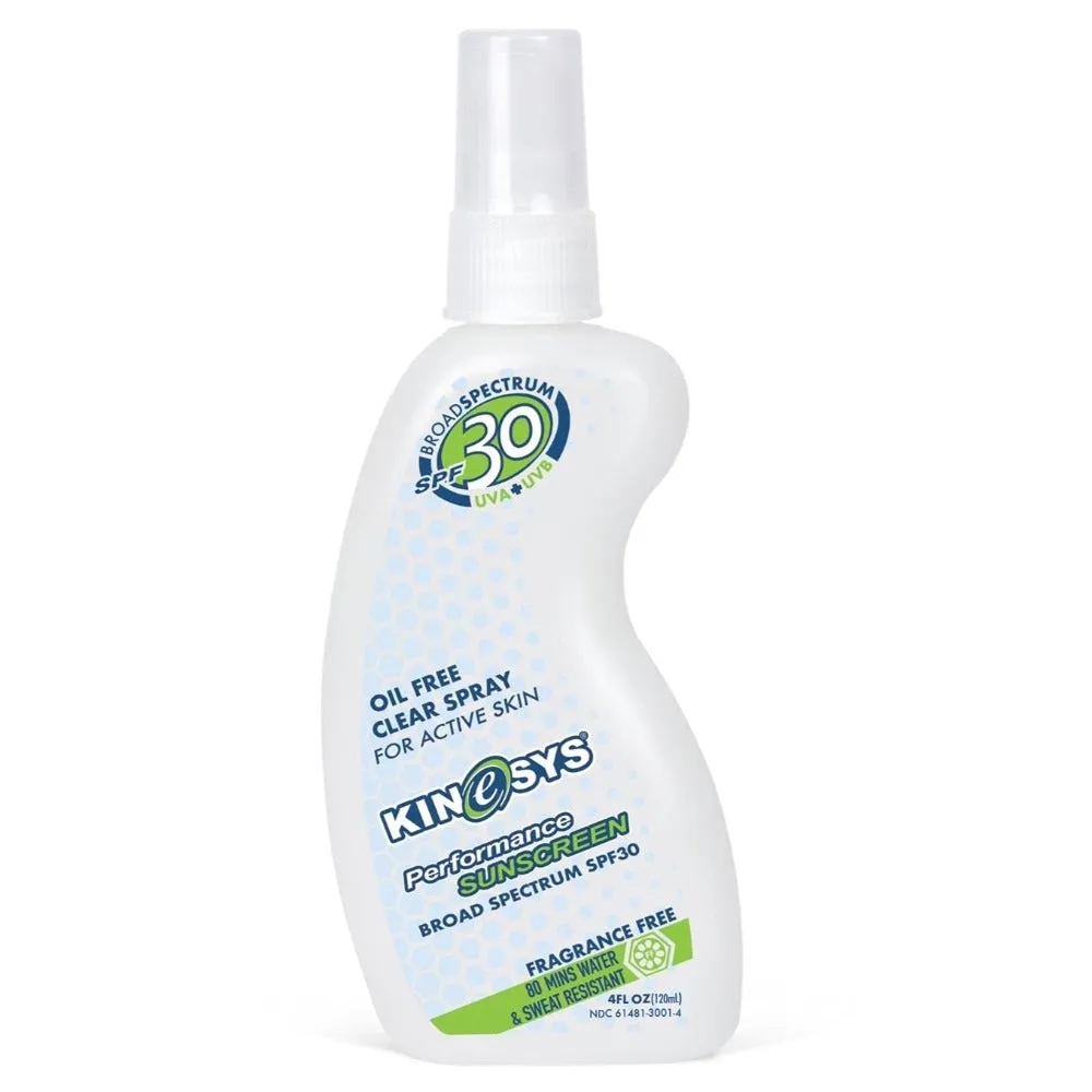 SPF 30 Fragrance Free KINeSYS Spray Sunscreen 4oz