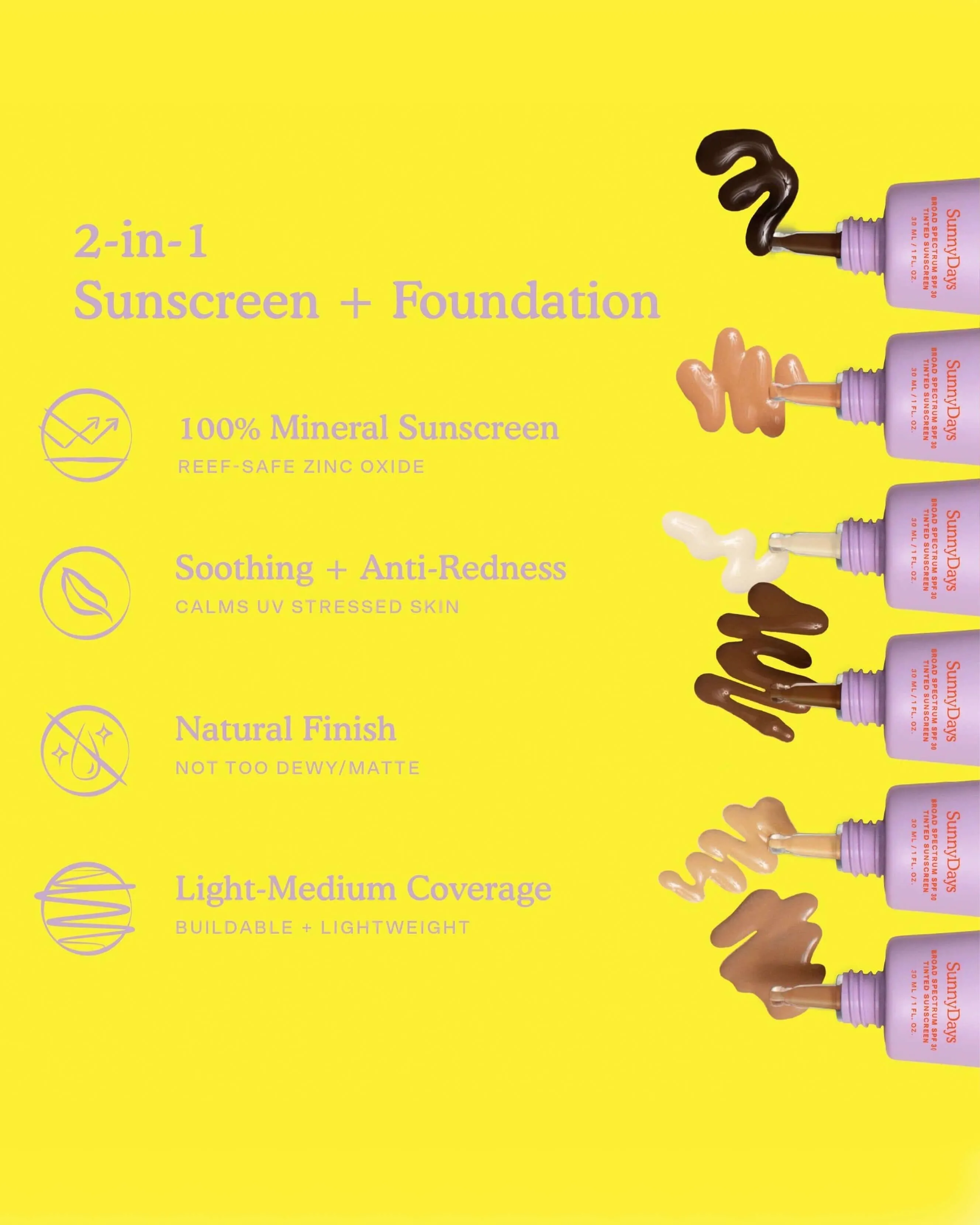 SunnyDays Tinted SPF Sunscreen Foundation
