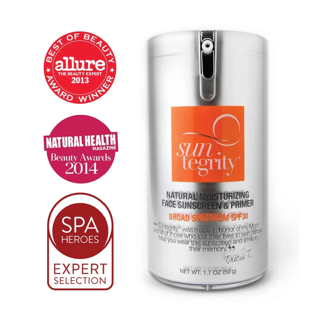 Suntegrity Natural Moisturizing Face Sunscreen & Primer, Broad Spectrum SPF 30
