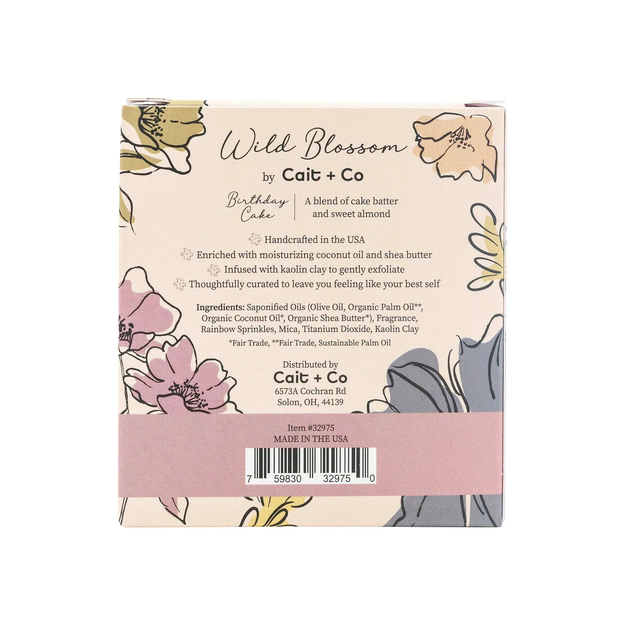 Wild Blossom Soap No. 6 - Birthday Cake